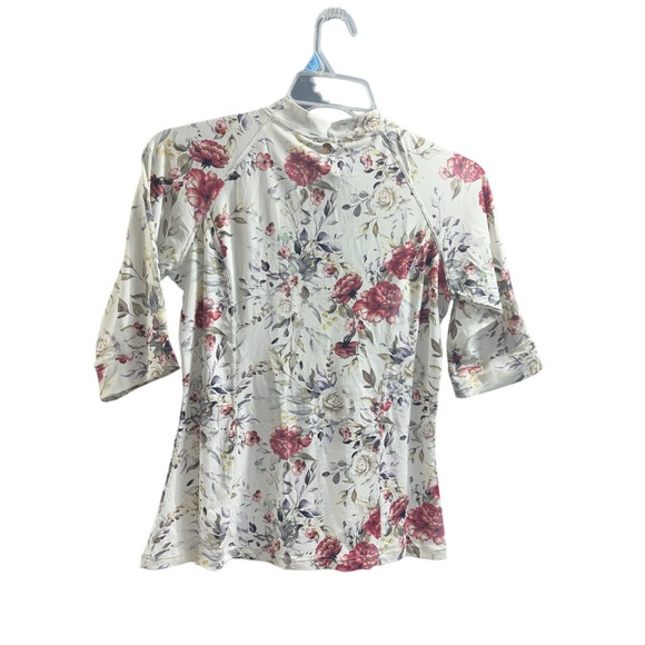 Artesands NWT Clementine White Seurat‎ Short Sleeve Sunsafe Top White Size 10 - Picture 2 of 2